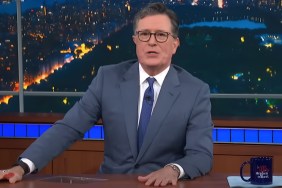 stephen colbert late show cancellation adam scott rachel zegler jimmy kimmel