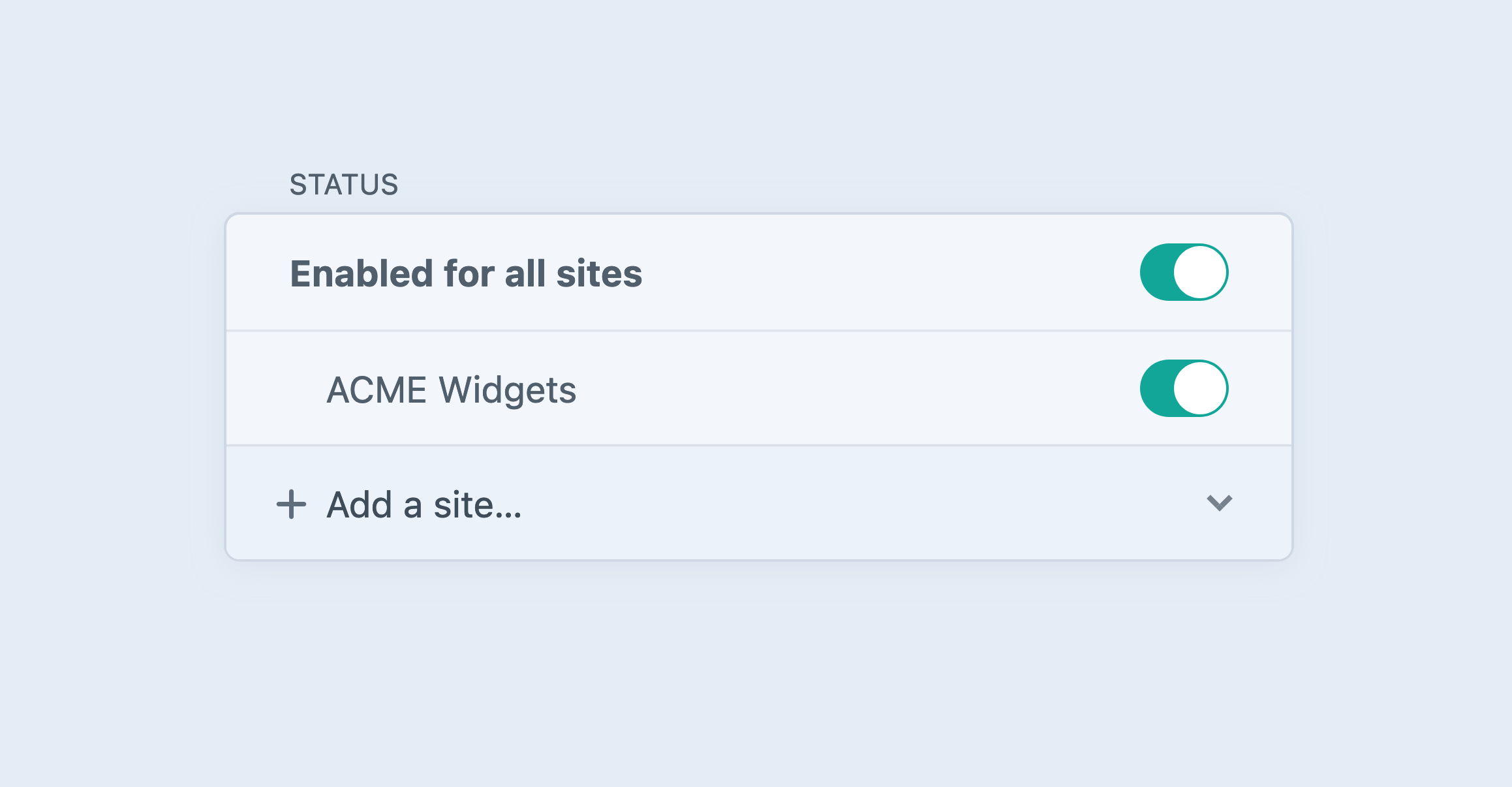 Creating an entry in secondary sites